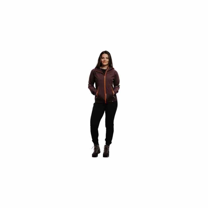 Dámska turistická softshellová bunda NORTHFINDER DONNA-481-plum