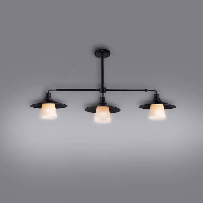 Závesné svietidlo Loft 3x60W E27 čierne