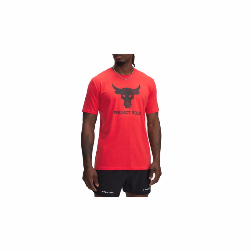 Pánske tričko s krátkym rukávom UNDER ARMOUR PROJECT ROCK UA Brahma Bull SS-RED
