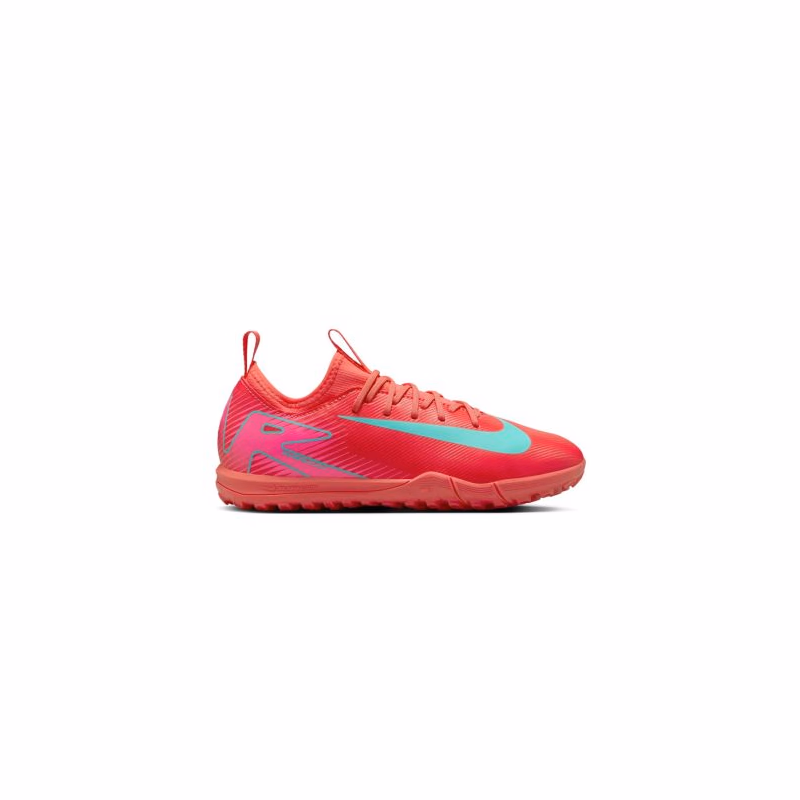 Chlapčenské futbalové kopačky turfy NIKE Mercurial Vapor 16 Academy Jr TF ember glow aurora green