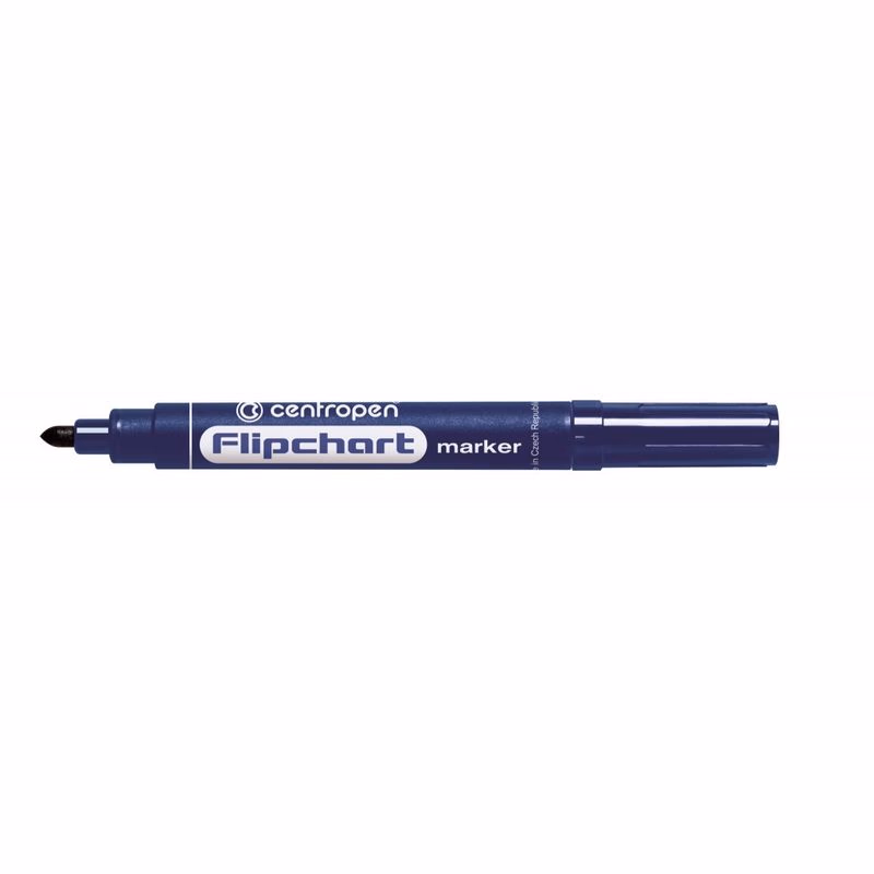 Značkovač Centropen 8550 na Flipchart modrý valcový hrot 2,5mm
