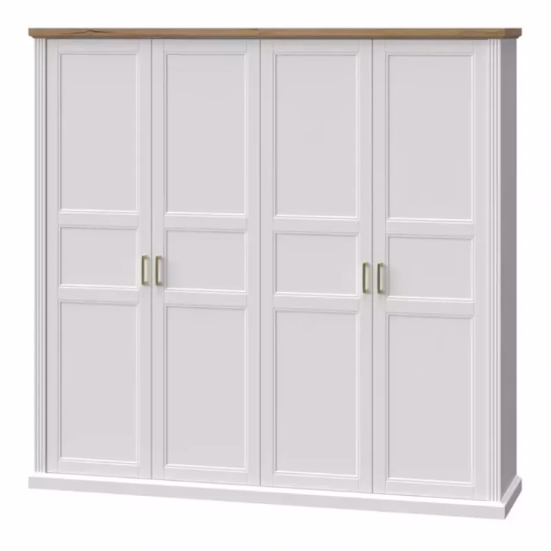 Skriňa 4d Tara p4/ta white/pacific walnut