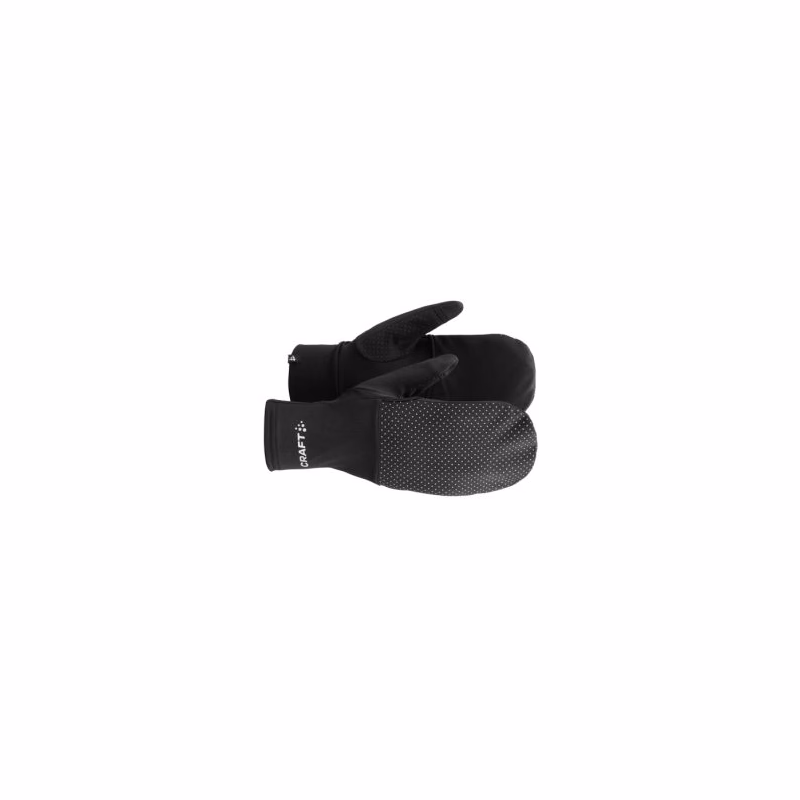 Bežecké rukavice CRAFT LUMEN FLEECE HYBRID GLOVE 2-999000-Black