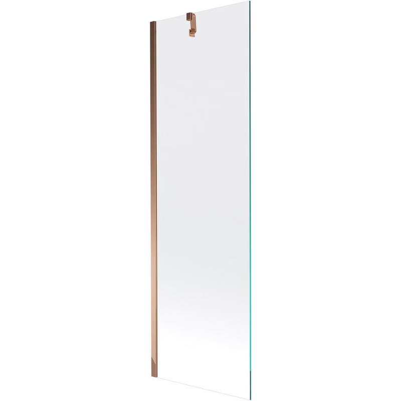 MEXEN/S - Next vaňová zástena FIX 60x150, transparent, růžové zlato 895-060-000-00-00-60