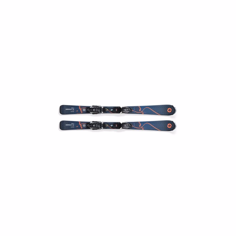 Juniorské lyže na zjazdovku - on piste s viazaním BLIZZARD Anomaly JR + FDT JR 4.5, blue orange