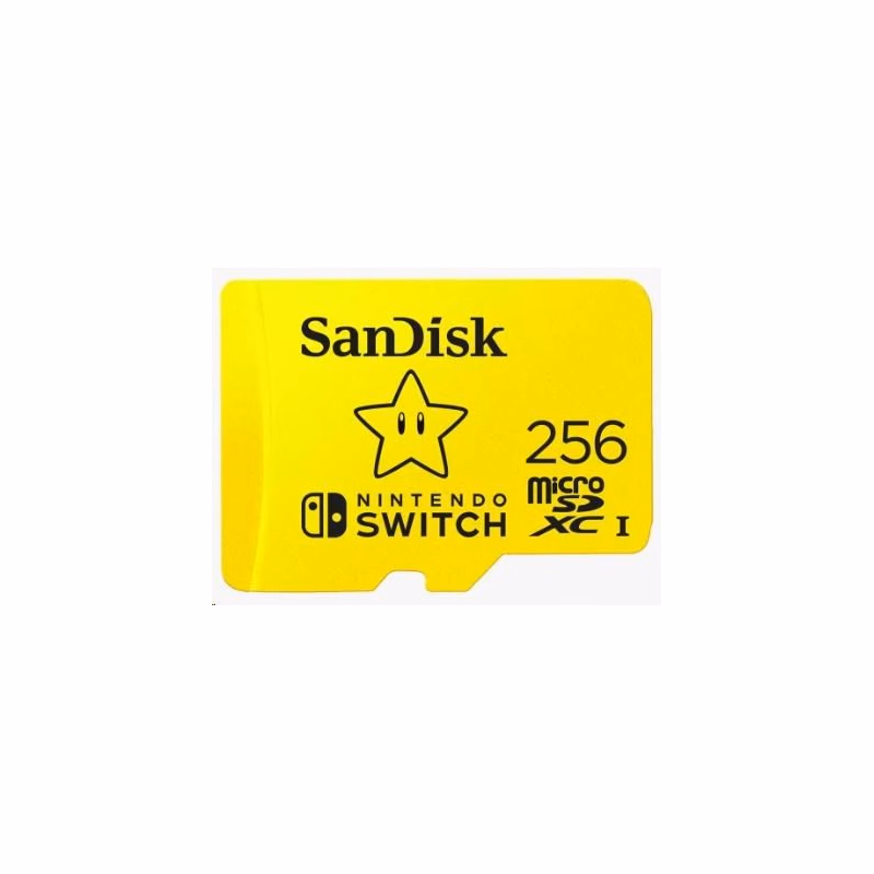 SanDisk MicroSDXC 256GB karta pre Nintendo Switch (R:100/W:90 MB/s, UHS-I, V30, U3, C10, A1) licensed Product, Super Mario