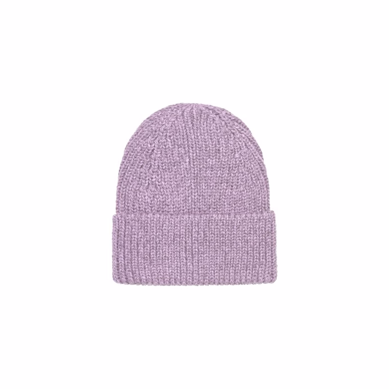 Dievčenská zimná čiapka COLOR KIDS Beanie Melange - Wool-741905.6053-Languid Lavender