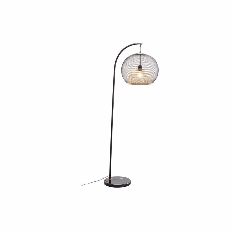 Grato stojacia lampa čierna 156 cm