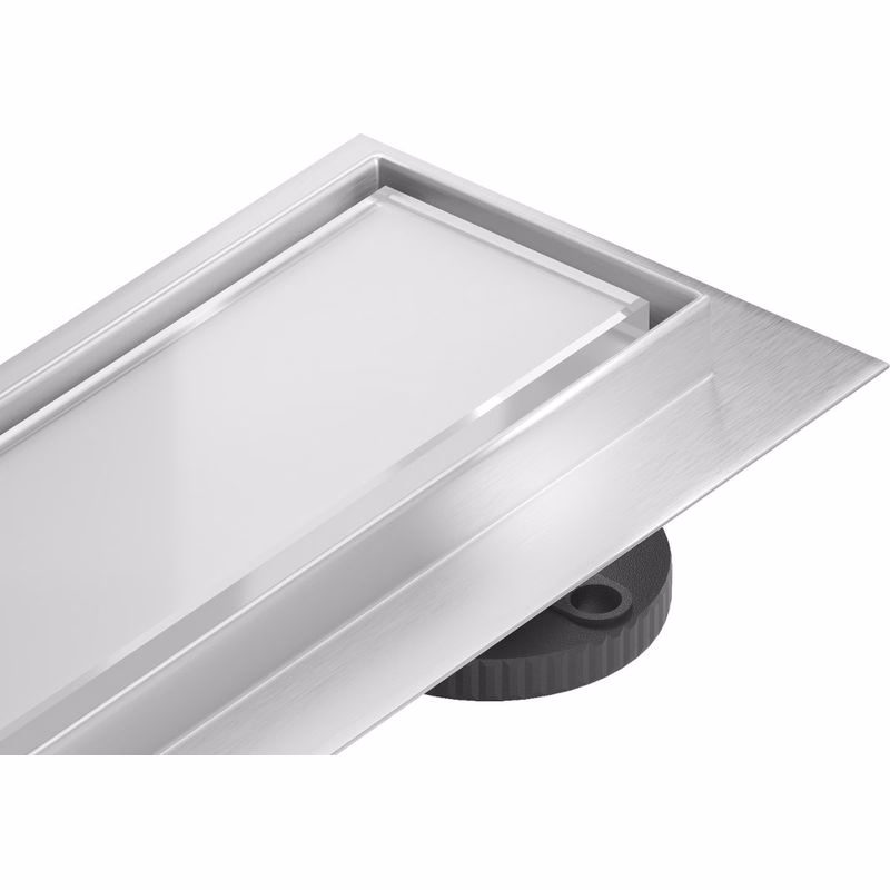 MEXEN/S - Flat MGW odtokový žľab 100 cm biele sklo 1027100-15
