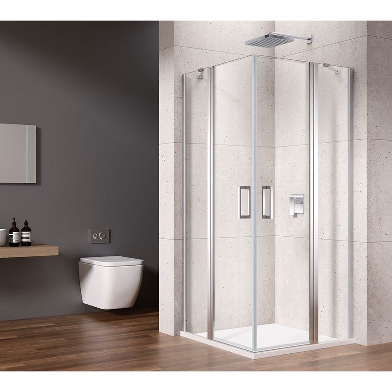 GELCO - LORO štvorcová sprchová zástena 900x900 rohový vstup GN4890-01