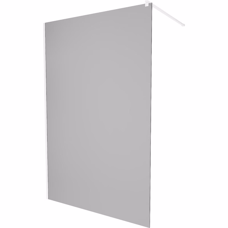MEXEN/S - KIOTO Sprchová zástena WALK-IN 90 x 200, grafit 8 mm, biela 800-090-101-20-40