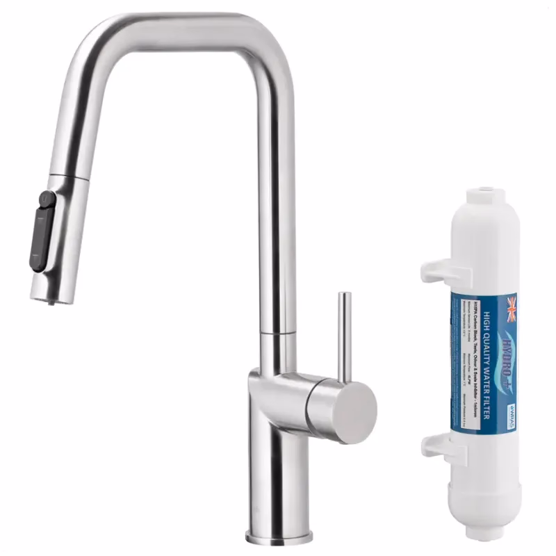 Drezová batéria Duero Pure Style Inox s filtráciou vody výsuvný výtok