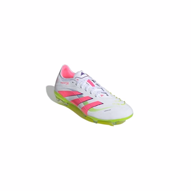 Pánske futbalové kopačky outdoorové ADIDAS Predator Pro M FG cloud white lucid pink lucid lemon