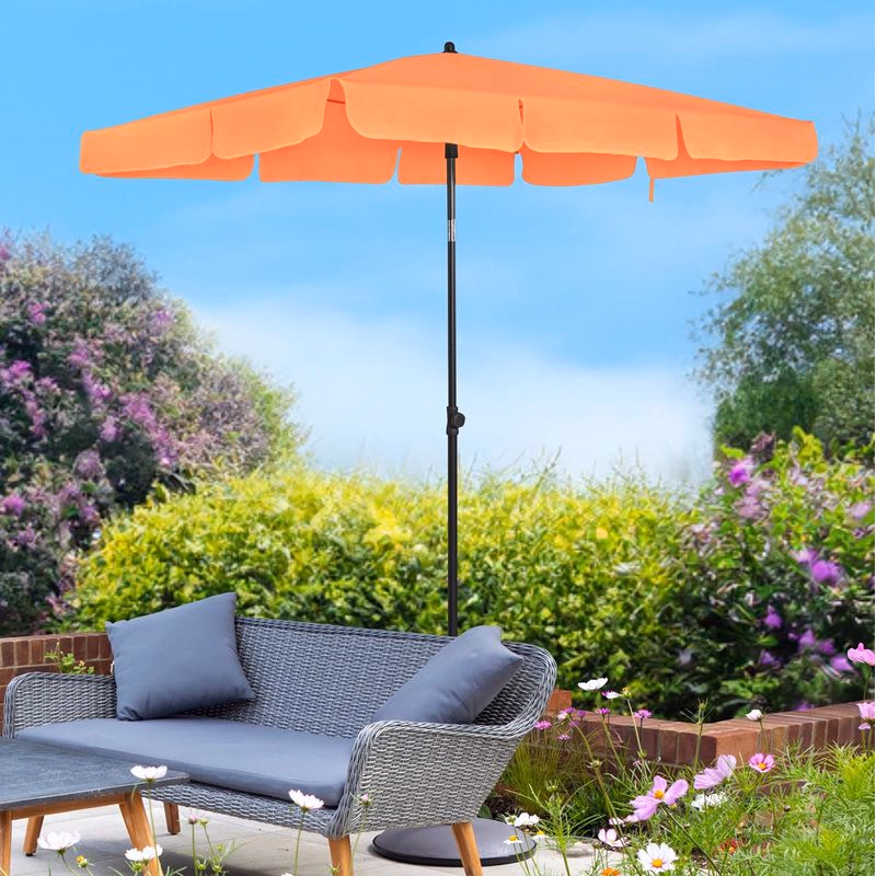 Slnečník UV50+ 140 x 180 cm, oranžový