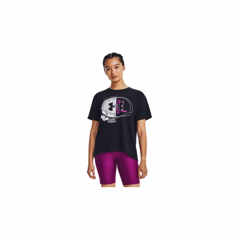 Dámske tréningové tričko s krátkym rukávom UNDER ARMOUR UA MAKE ALL HEAVYWEIGHT SS -BLK