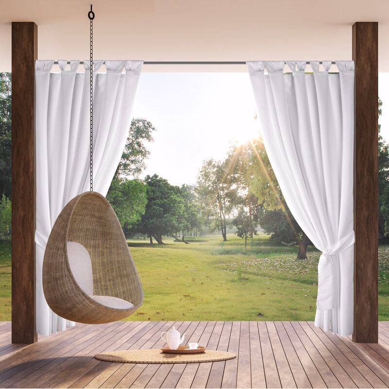 ArtFir Záves na terasu GARDEN 2 PU | biela 155 x 240 cm