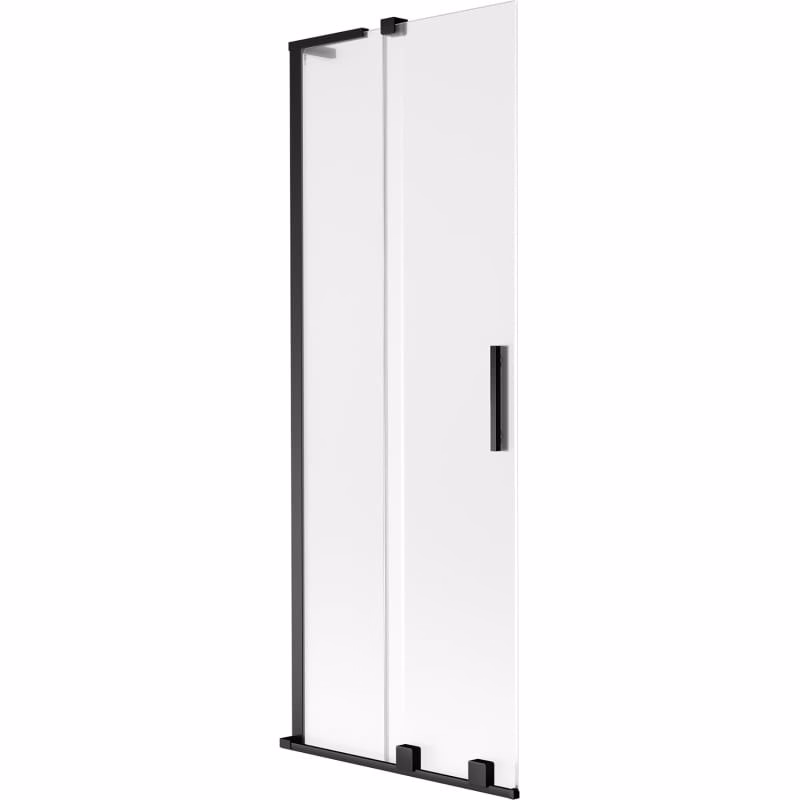 MEXEN/S - Velar L dvojkrídlová posuvná vaňová zástena 75 x 150, dekor, čierna 896-075-003-31-70