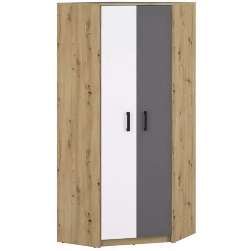Skriňa 82 Fini 13 dub artisan/biela/antracit