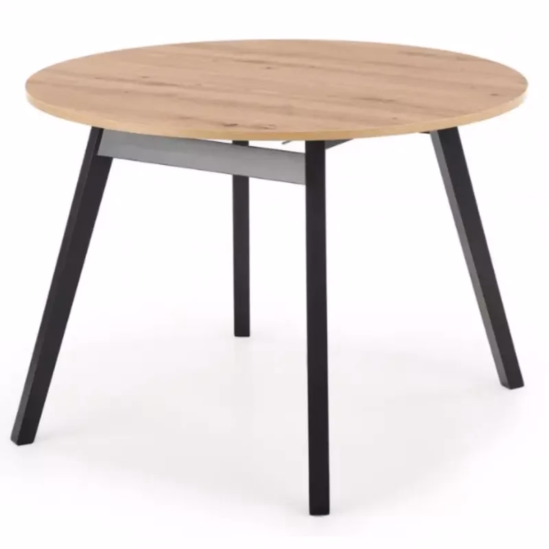 Rozkladací stôl Ruben 102/142x102cm doska/drevo – Dub Artisan/Čierna
