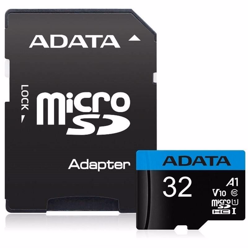 ADATA MicroSDHC karta 32GB UHS-I Class 10, A1 + SD adaptér, Premier