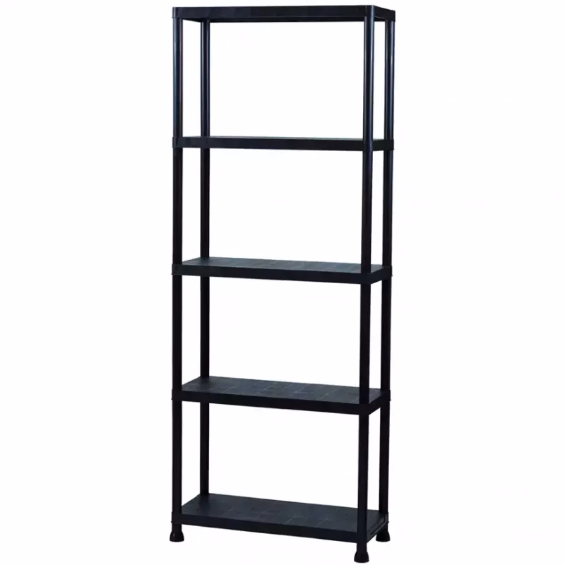Regál plastový T80 80x30x181 cm čierny