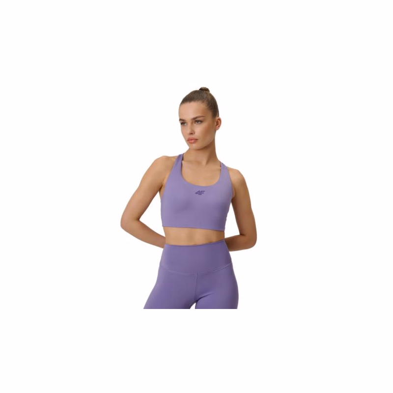 Dámska tréningová športová podprsenka 4F SPORT BRA F222-51S-VIOLET
