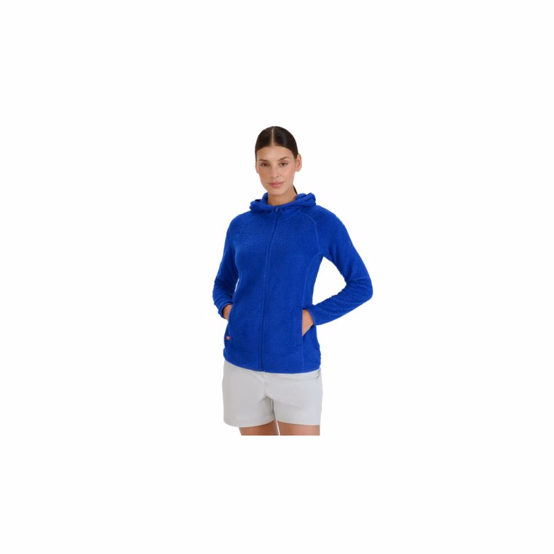Dámska turistická flisová mikina so zipsom 4F SWEATSHIRT FNK-WSS25TFSWF481-36S-COBALT