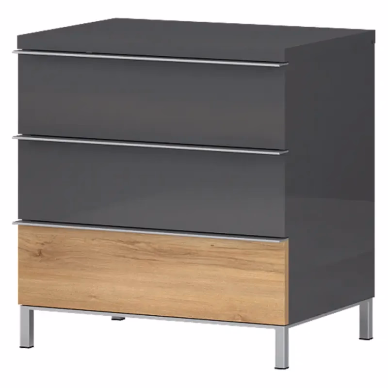 Nočný stolík Onyx ns3/on pacific walnut/antracit