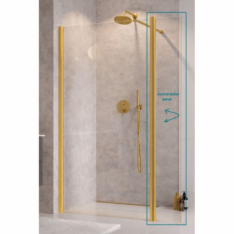 BESCO - Bočný otočný panel ECO-N GOLD - Pevná stena - 30 BCEXON30GC