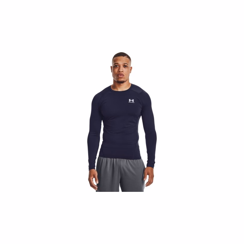 Pánske kompresné tričko s dlhým rukávom UNDER ARMOUR UA HG Armour Comp LS-NVY