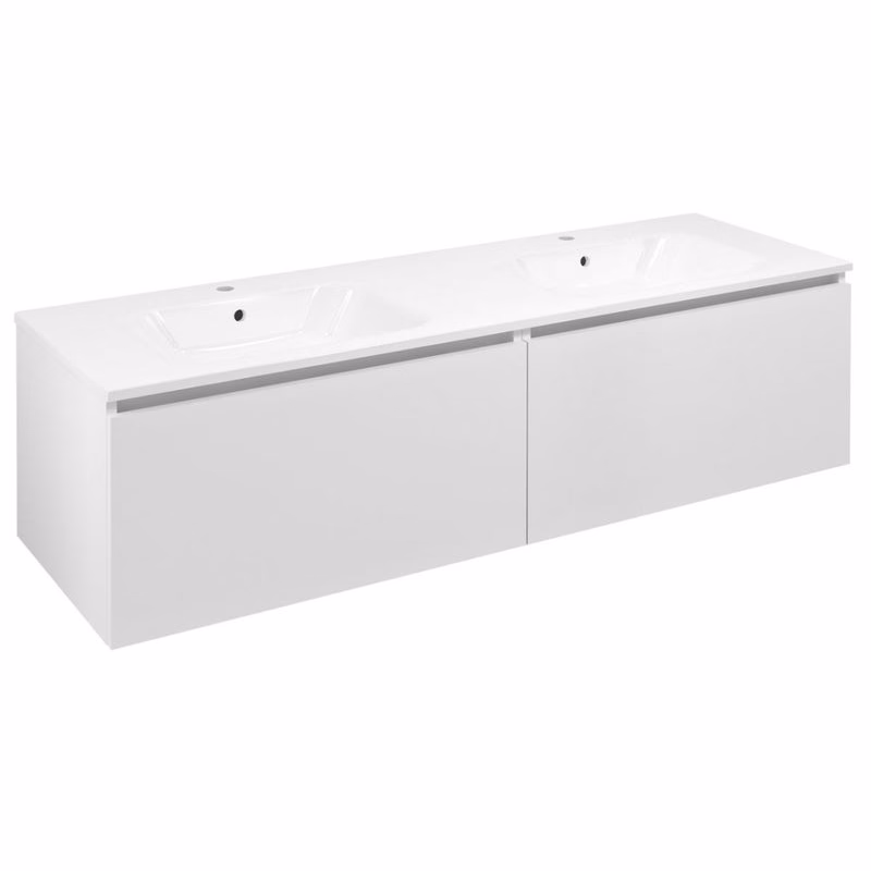 SAPHO - LOREA skrinka 160x46x51,5cm (80+80cm), biela matná LE080-3131-01