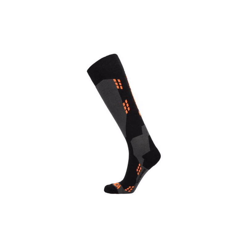 Lyžiarske podkolienky (ponožky) TECNICA Merino ski socks, black orange