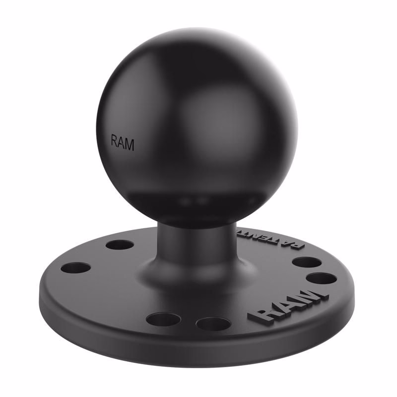 RAM Mounts kruhový adaptér s AMPS vzorom dier s guľovým čapom 1,5", RAM-202U