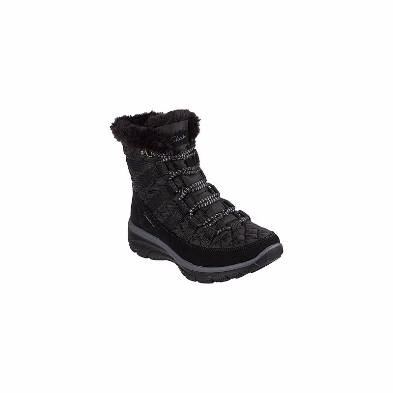 Dámske vysoké zimné topánky SKECHERS Easy Going Moro Street black