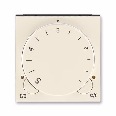 Termostat duálny otocný - jednotka ovl. slon.kost/biela Levit (ABB)