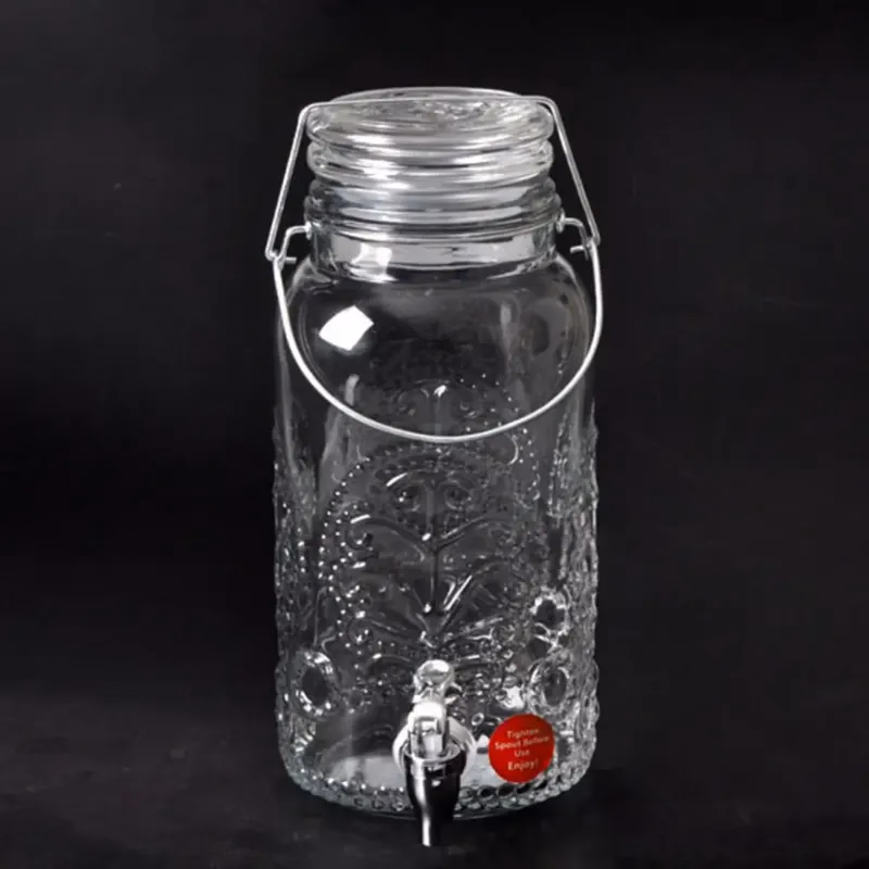Sklenená nádoba s kohútikom 4000ML 10-0104E-AH