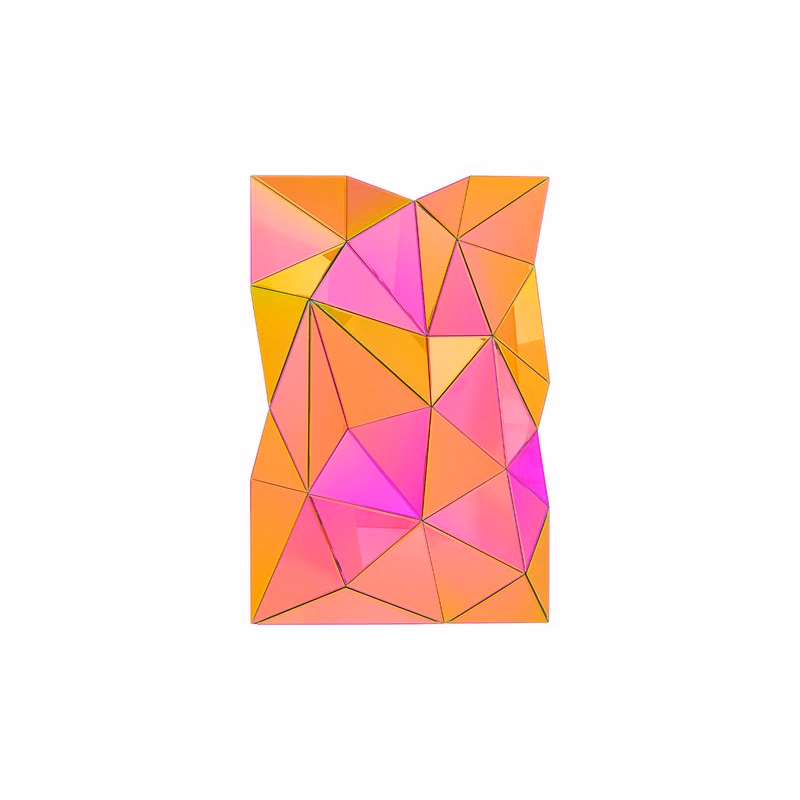 Prisma zrkadlová dekorácia viacfarebná