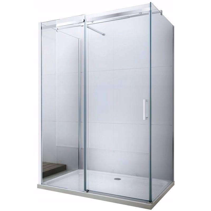 MEXEN/S - OMEGA sprchový kút 3-stenná 110x80, transparent, chróm 825-110-080-01-00-3S