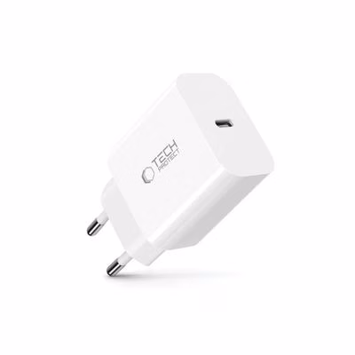 Tech-Protect NC20W sieťová nabíjačka USB-C PD 20W, biela