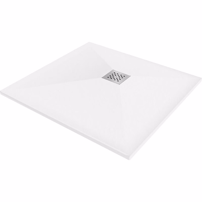 MEXEN - Stone+ Sprchová vanička štvorcová 80x80, biela 44108080
