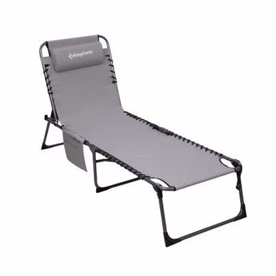 Skladacie ležadlo KING CAMP Magnolia B40 - 190 x 59 cm - šedá