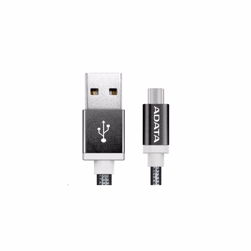 ADATA Micro USB kábel - USB A 2.0, 100cm, čierny