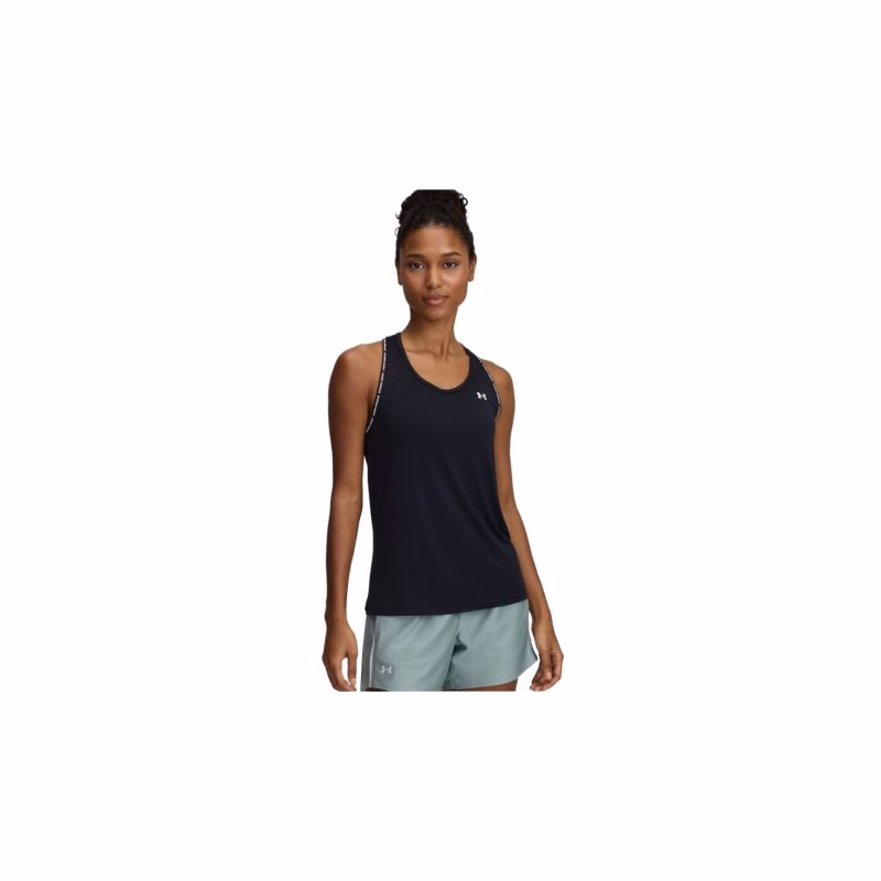 Dámske tréningové tričko s krátkym rukávom UNDER ARMOUR Tech Knockout Tank-BLK