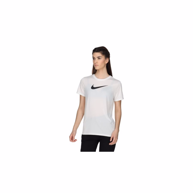 Dámske tréningové tričko s krátkym rukávom NIKE W NK DF TEE RLGND HBR WHITE BLACK