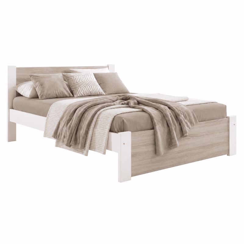 Elvisia Posteľ DEA s roštom | 90 x 200 cm Farba: Biela / dub sonoma