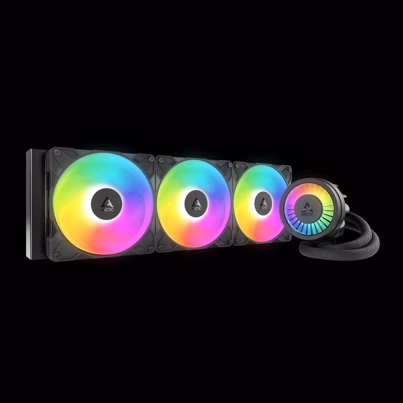 ARCTIC Liquid Freezer III Pro 420 A-RGB : All-in-One CPU Water Cooler so 420 mm radiátorom a 3x P14