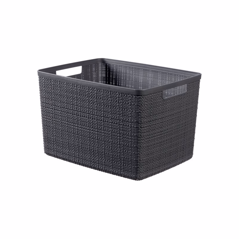 CURVER Košík JUTE L 20L | tmavosivá