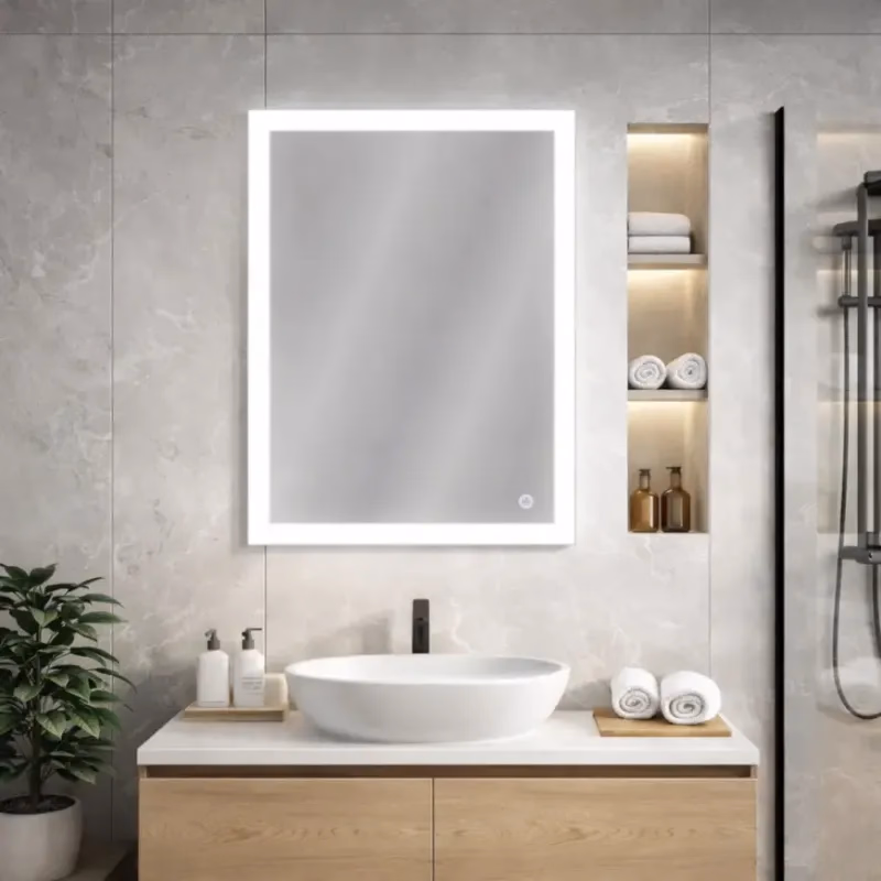 Zrkadlo LED 40 + dotykový spínač 60X80