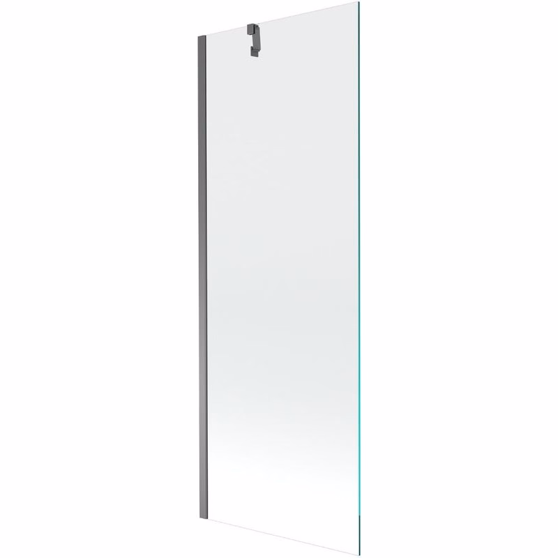 MEXEN/S - Next vaňová zástena FIX 70 x 150, transparent, grafit metal 895-070-000-00-00-95