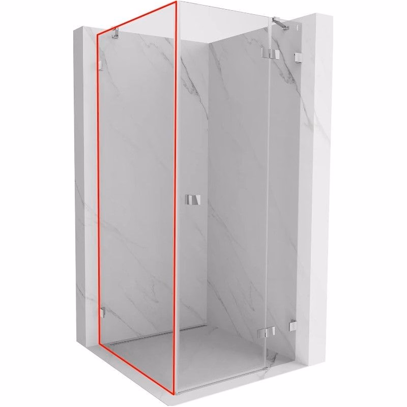 MEXEN - LUNAR walk-in 80x200 cm 8mm transparent ľavá 830-080-000-00-00-L